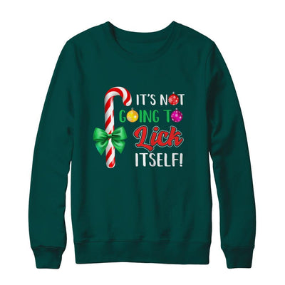 It's Not Going To Lick Itself Funny Candy Christmas-T-Shirt & Sweatshirt-Crewneck Sweatshirt-Deep Forest