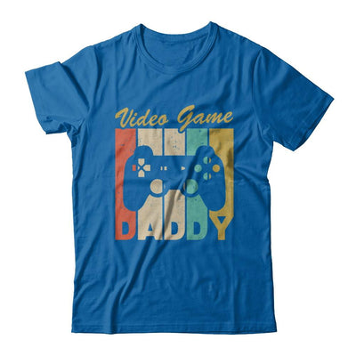 Retro Vintage Daddy Video Games Gaming Dad Fathers Day Gift-T-Shirt & Hoodie-Classic T-Shirt-Royal
