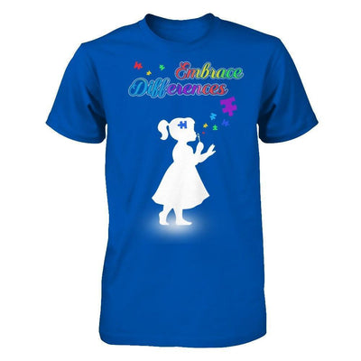 Autism Awareness Embrace Differences-T-Shirt & Hoodie-Premium T-Shirt-Royal