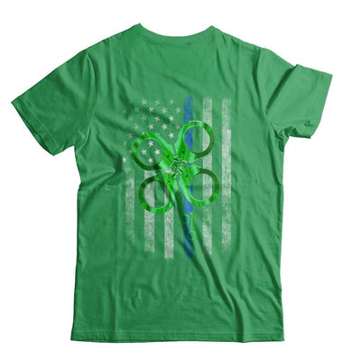 Thin Blue Line Happy St Patrick's Day Clover Police-T-Shirt & Hoodie-Premium T-Shirt-Kelly Green