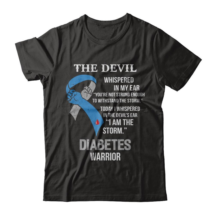 I Am The Storm Support Diabetes Awareness Warrior Gift-T-Shirt & Hoodie-Classic T-Shirt-Black