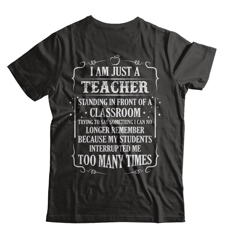 I'm Just A Teacher Standing In Front Of A Classroom-T-Shirt & Hoodie-Premium T-Shirt-Black