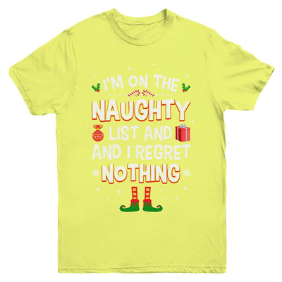 I'm On The Naughty List Funny Christmas Youth-Youth Shirt-Youth T-Shirt-Daisy
