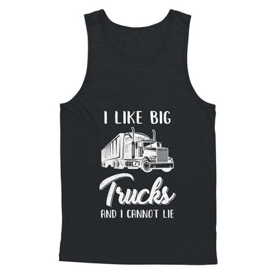 I Like Big Trucks And I Cannot Lie Trucker-T-Shirt & Hoodie-Unisex Tank-Black