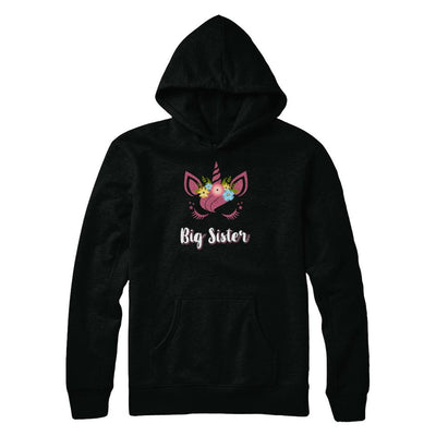 Unicorn Big Sister I'm Going To Be A Big Sister-T-Shirt & Tank Top-Pullover Hoodie-Black