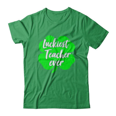 Luckiest Teacher Ever St Patrick's Day Gift-T-Shirt & Hoodie-Premium T-Shirt-Kelly Green