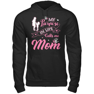 My Purpose In Life Calls Me Mom-T-Shirt & Hoodie-Pullover Hoodie-Black