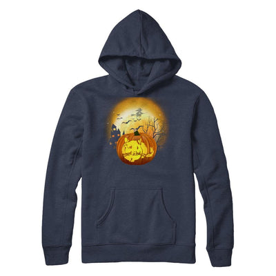 Pumpkin Chinchilla Halloween Human Costume-T-Shirt & Hoodie-Pullover Hoodie-Navy