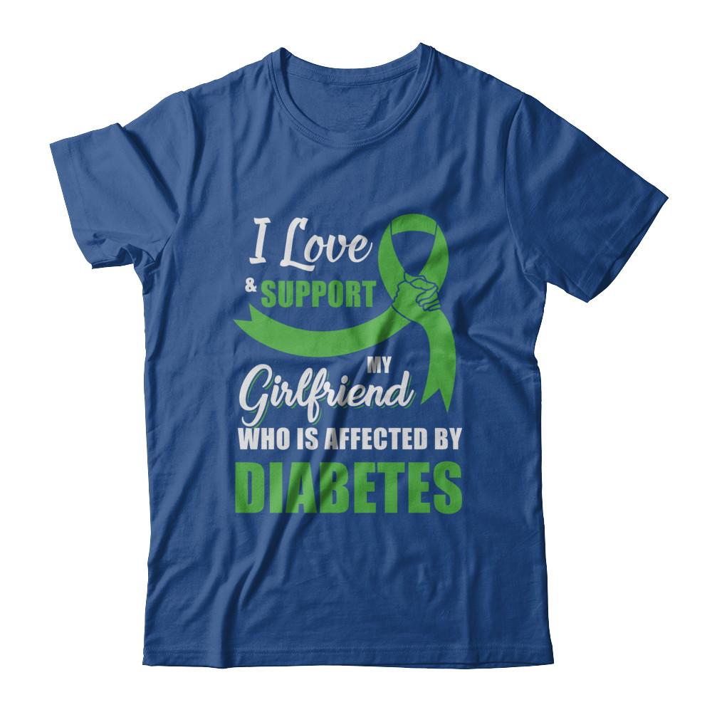 Lymphoma Awareness Support Green Girlfriend Boyfriend-T-Shirt & Hoodie-Classic T-Shirt-Royal