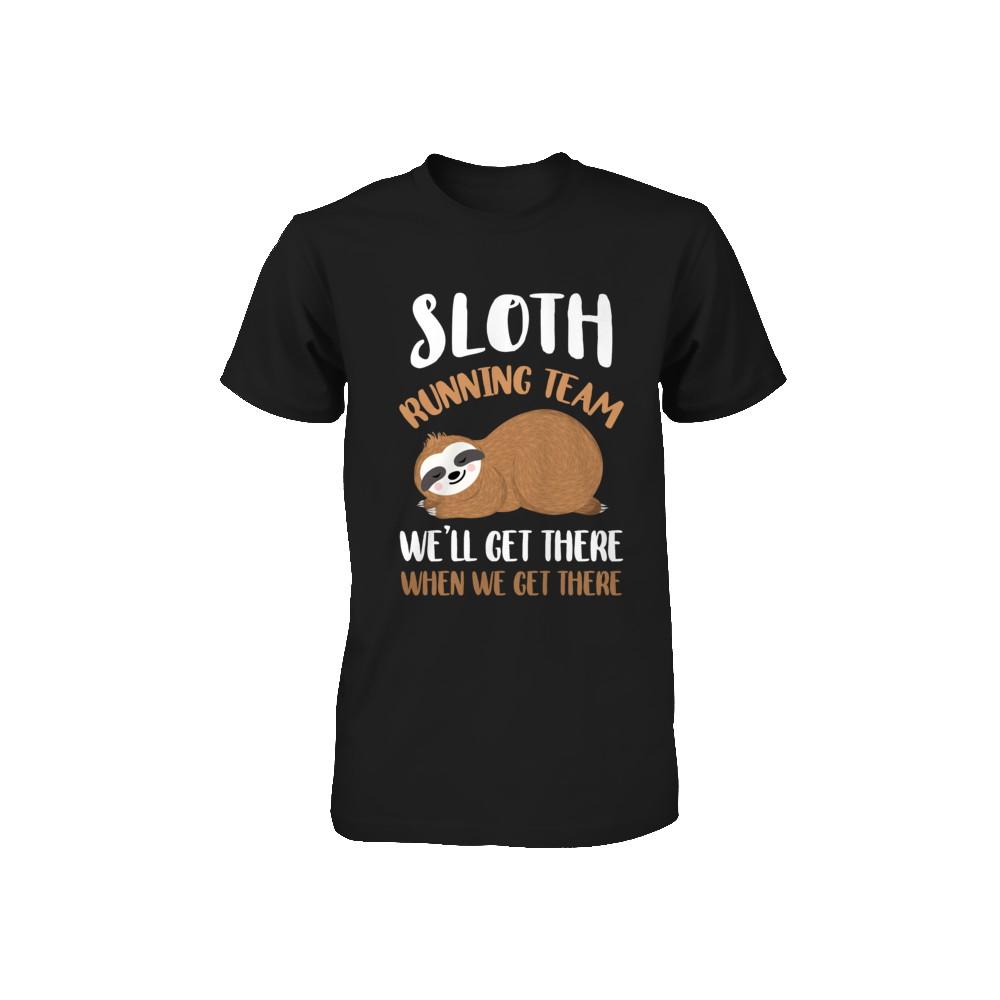 Sloth Running Team We'll Get There When We Get There Youth-Youth Shirt-Toddler T-Shirt-Black