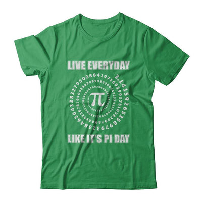 Pi Day Live Everyday Like It's Pi Day Math Distressed-T-Shirt & Hoodie-Premium T-Shirt-Kelly Green