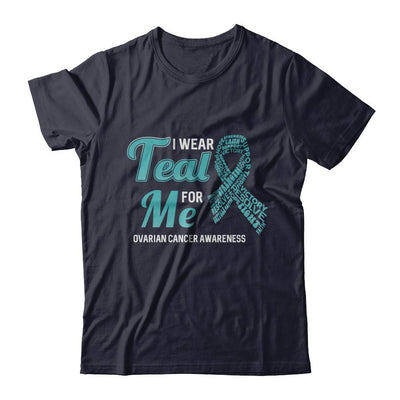 I Wear Teal For Me Ovarian Cancer Awareness-T-Shirt & Hoodie-Premium T-Shirt-Midnight Navy