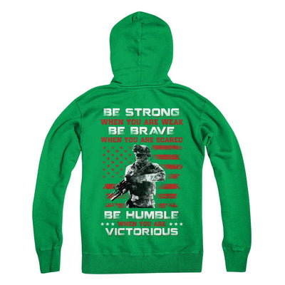 Veteran Army Be Strong When You Are Weak-T-Shirt & Hoodie-Pullover Hoodie-Irish Green
