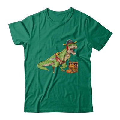 Dinosaurs T-Rex Pirate Halloween Saurus For Men Women-T-Shirt & Hoodie-Classic T-Shirt-Kelly Green