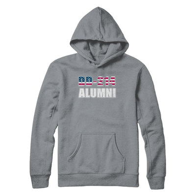 Military DD-214 Alumni Vintage American US Veteran-T-Shirt & Hoodie-Hanes - Heavyweight Pullover Hoodie-Light Steel