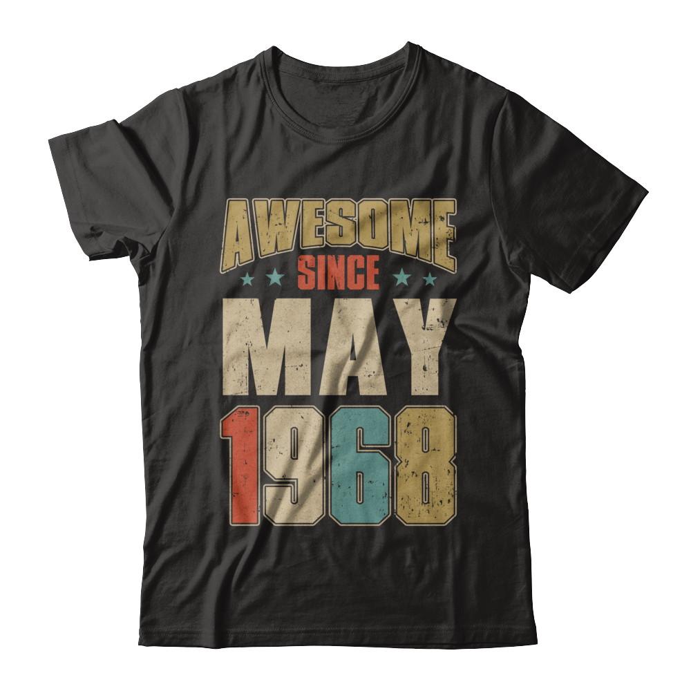 Vintage Retro Awesome Since May 1968 54th Birthday