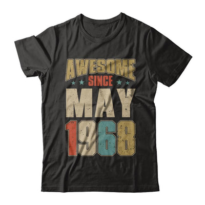 Vintage Retro Awesome Since May 1968 53th Birthday-T-Shirt & Hoodie-Premium T-Shirt-Black