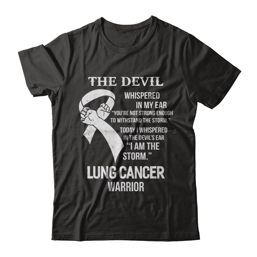 I Am The Storm Support Lung Cancer Warrior Gift-T-Shirt & Hoodie-Classic T-Shirt-Black