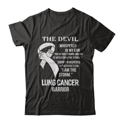 I Am The Storm Support Lung Cancer Warrior Gift-T-Shirt & Hoodie-Classic T-Shirt-Black
