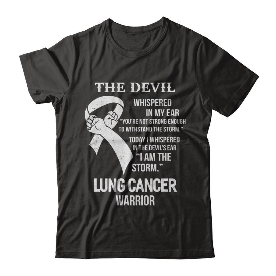 I Am The Storm Support Lung Cancer Warrior Gift-T-Shirt & Hoodie-Classic T-Shirt-Black