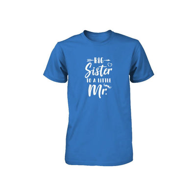 Big Sister To A Little Mister Baby Kid Shower Youth-Youth Shirt-