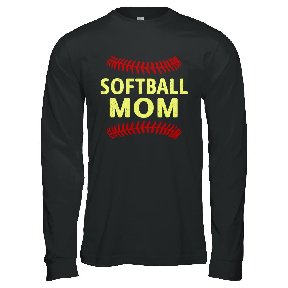Softball Mom-T-Shirt & Hoodie-