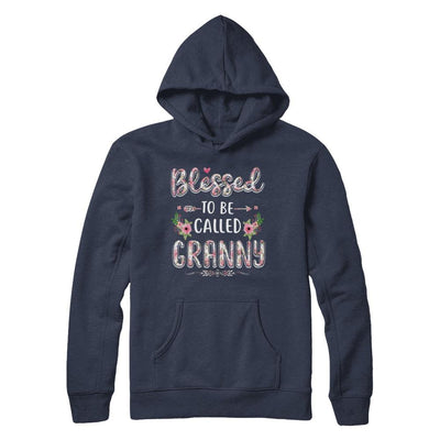 Funny Grandma Gifts Blessed To Be Called Granny-T-Shirt & Hoodie-Pullover Hoodie-Navy