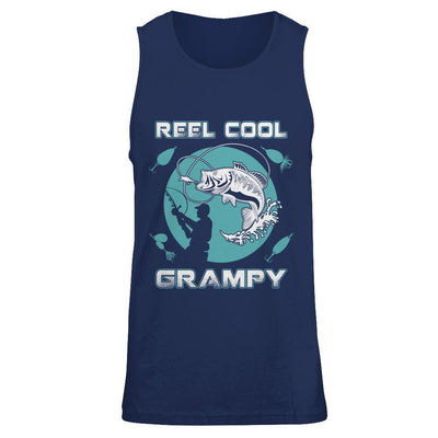 Reel Cool Grampy-T-Shirt & Hoodie-Unisex Tank-Navy