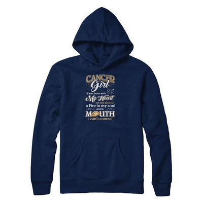 I'm A Cancer Girl Lipstick June July Funny Zodiac Birthday-T-Shirt & Tank Top-Pullover Hoodie-Navy