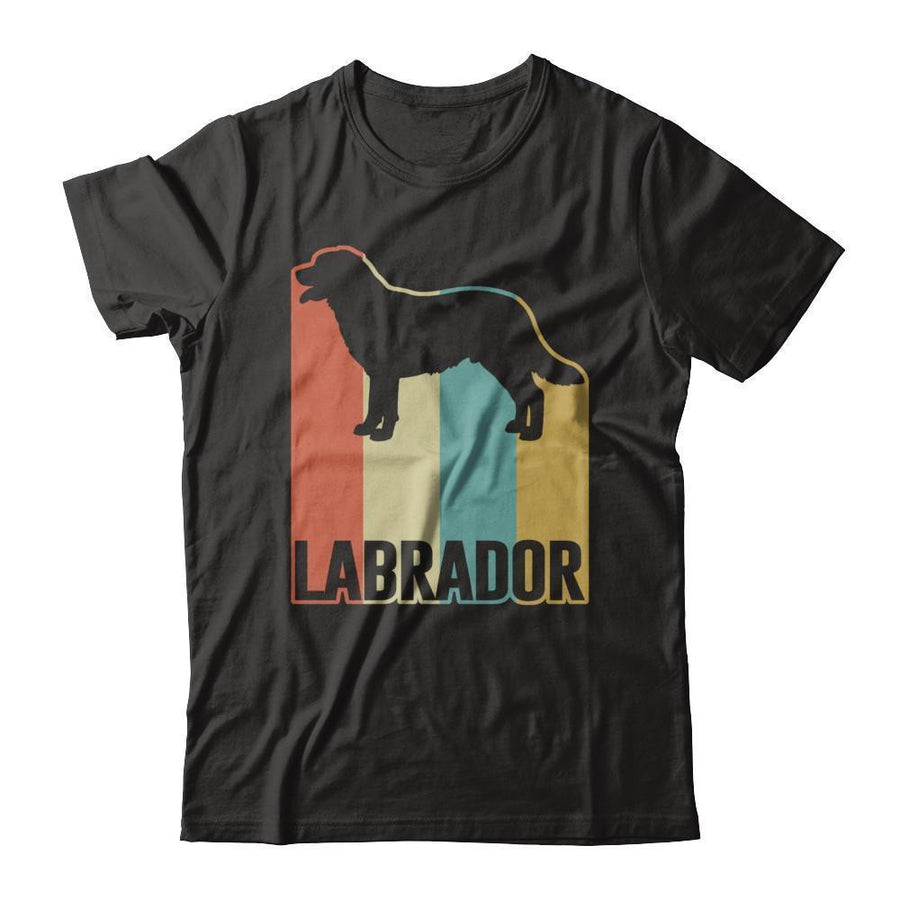 Classic Vintage Retro Style Labrador Dog-T-Shirt & Hoodie-Premium T-Shirt-Black