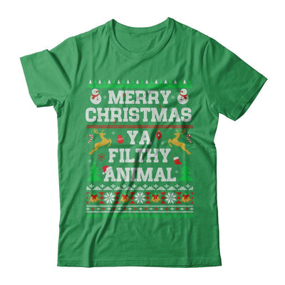 Merry Christmas Filthy Animal Ugly Sweater-T-Shirt & Sweatshirt-Premium T-Shirt-Kelly Green
