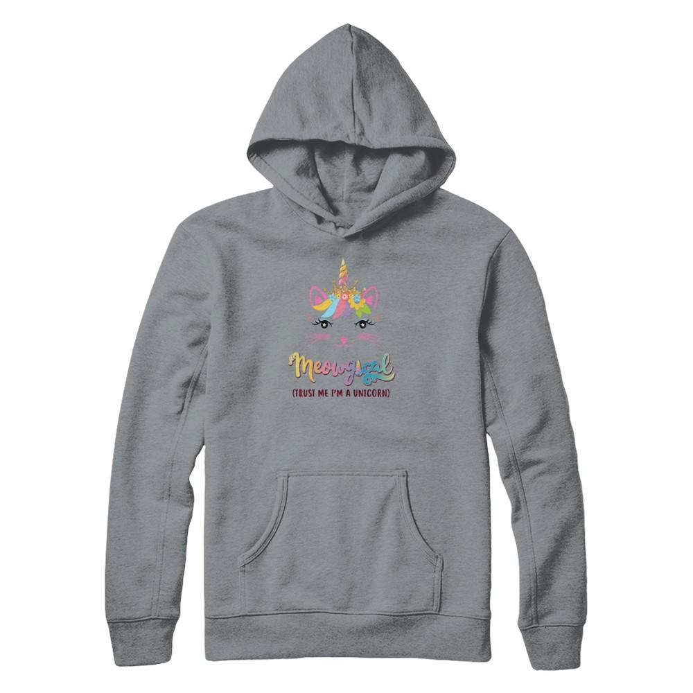 Caticorn Kittycorn Rainbow Meowgical Cat Unicorn Cute-T-Shirt & Tank Top-Pullover Hoodie-Light Steel