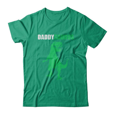 Daddysaurus Funny Dinosaur First Time Dad Fathers Day-T-Shirt & Hoodie-Classic T-Shirt-Kelly Green