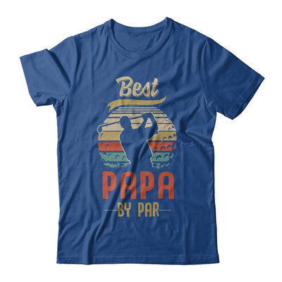 Vintage Best Papa By Par Fathers Day Funny Golf Gift-T-Shirt & Hoodie-Classic T-Shirt-Royal