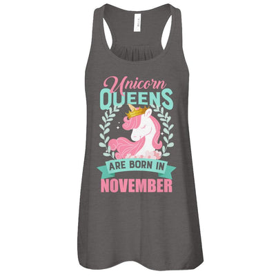 Unicorn Queens Are Born In November Birthday Gift-T-Shirt & Tank Top-