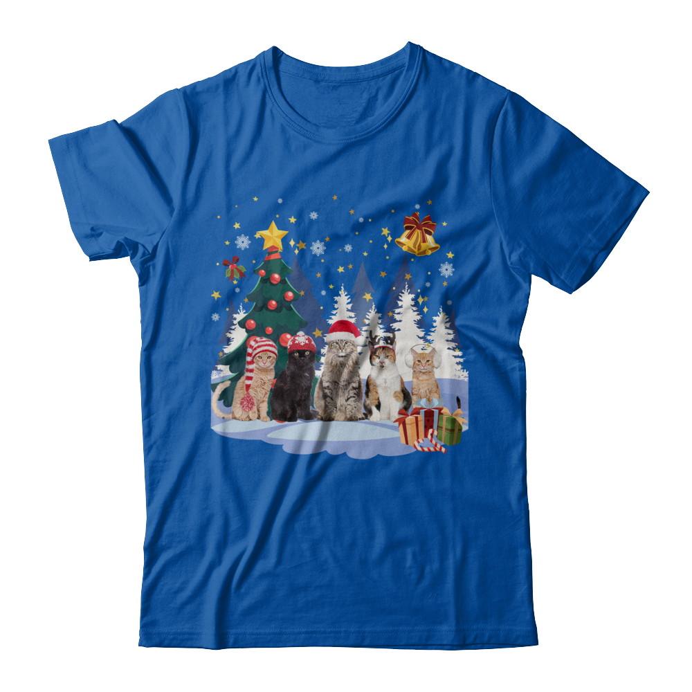 Cute Cats Claus Christmas-T-Shirt & Sweatshirt-Premium T-Shirt-Royal