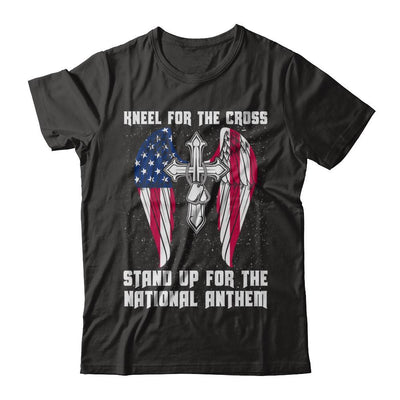 Kneel For The Cross Stand Up For The National Anthem-T-Shirt & Hoodie-Premium T-Shirt-Black