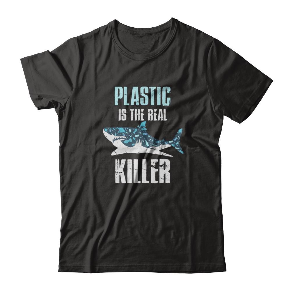Plastic Is The Real Killer Save Ocean Quote-T-Shirt & Tank Top-Classic T-Shirt-Black