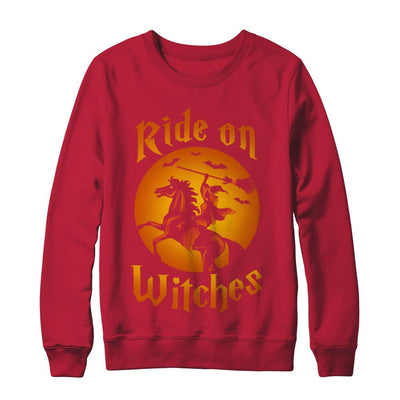Ride On Witches-T-Shirt & Sweatshirt-Crewneck Sweatshirt-Red
