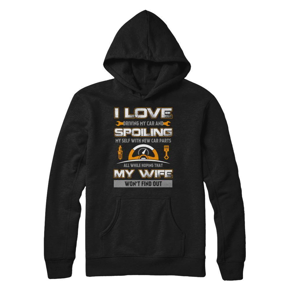 I Love Spoiling My Wife Husband-T-Shirt & Hoodie-Pullover Hoodie-Black