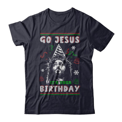 Go Jesus It's Your Birthday Christmas-T-Shirt & Sweatshirt-Premium T-Shirt-Midnight Navy