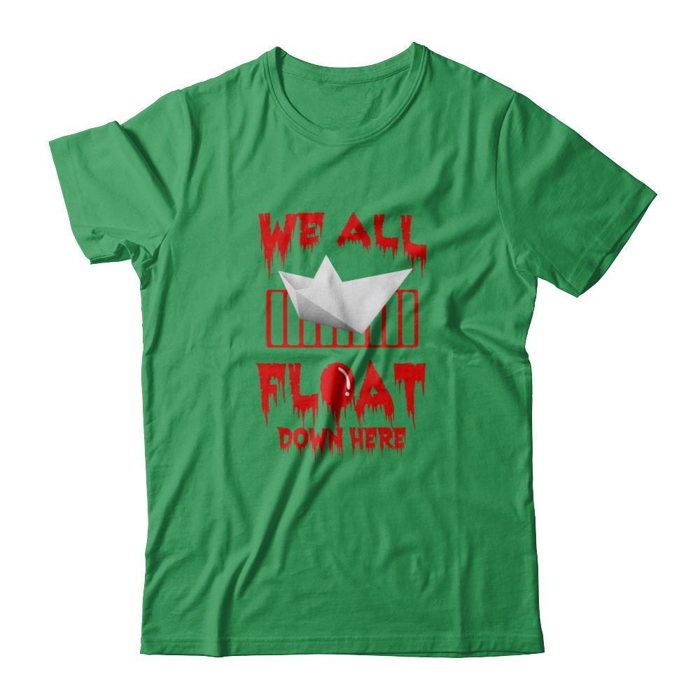 We All Float Down Here Horror Halloween Blood-T-Shirt & Tank Top-Premium T-Shirt-Kelly Green