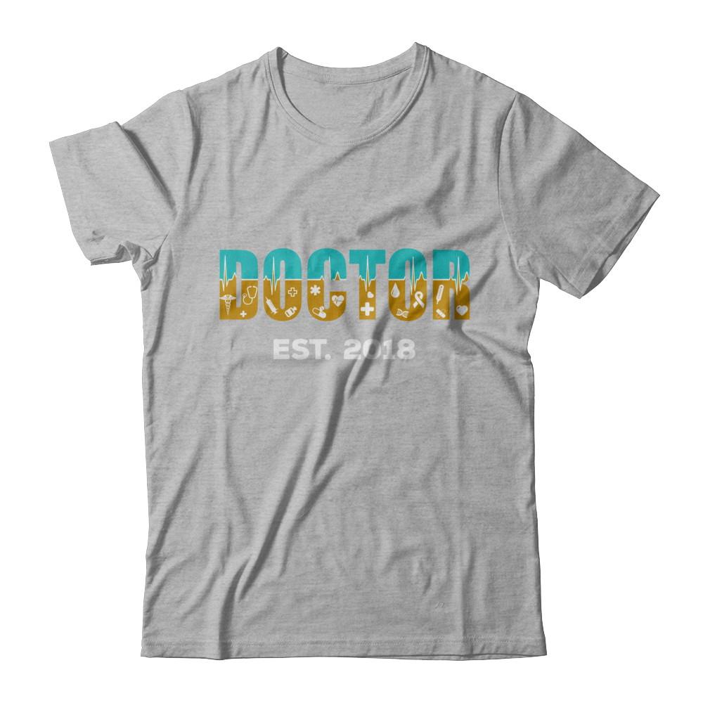 Medical School Graduation Doctor 2018-T-Shirt & Hoodie-Premium T-Shirt-Heather Gray