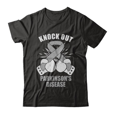 Boxing knock out Parkinson's Disease Awareness Support-T-Shirt & Hoodie-Classic T-Shirt-Black