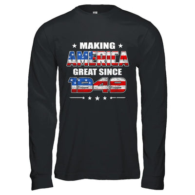 Making America Great Since 1949 72th Birthday-T-Shirt & Hoodie-Long Sleeve T-Shirt-Black