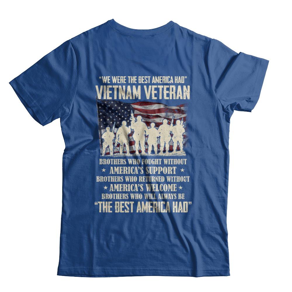 Vietnam Veteran The Best America Had Proud-T-Shirt & Hoodie-Classic T-Shirt-Royal