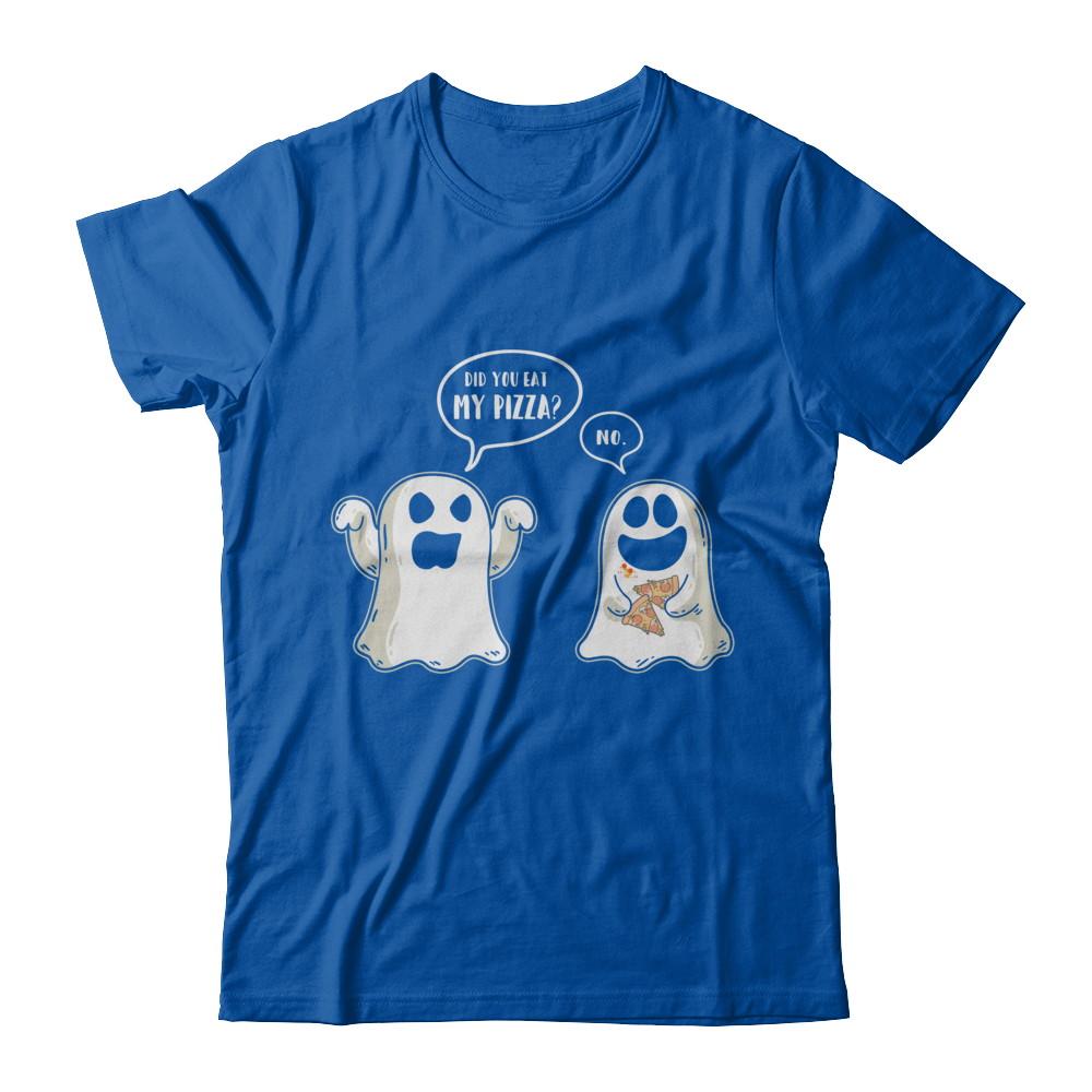 Funny Ghost Halloween Pizza Costume-T-Shirt & Hoodie-Premium T-Shirt-Royal