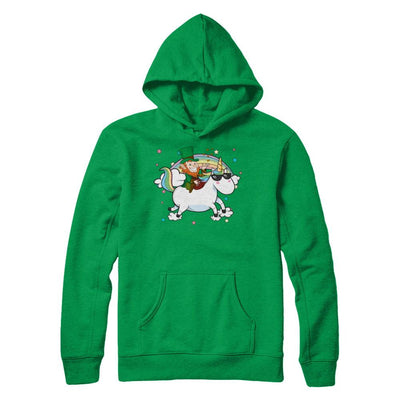 St Patrick's Day Lepricorn Leprechaun Riding Unicorn-T-Shirt & Hoodie-Pullover Hoodie-Irish Green