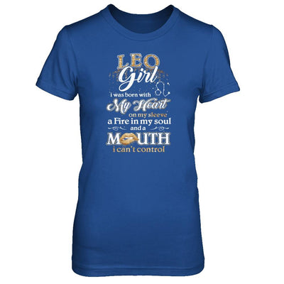 I'm A Leo Girl Lipstick July August Funny Zodiac Birthday-T-Shirt & Tank Top-Women's T-Shirt-Royal