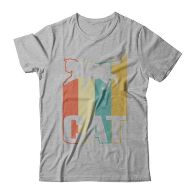 Classic Vintage Retro Style Cat-T-Shirt & Hoodie-Premium T-Shirt-Heather Gray